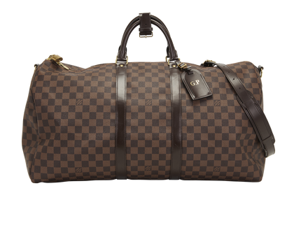 Keepall Bandouliere 55, &pound;1,100, Handbags, Brown, Canvas, Front view